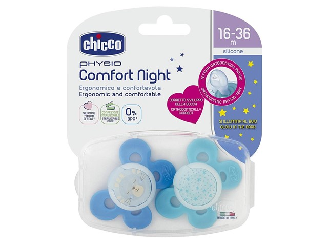 Chupete Physio Comfort silicona niño 16-36 m ( 2 unid) de Chicco